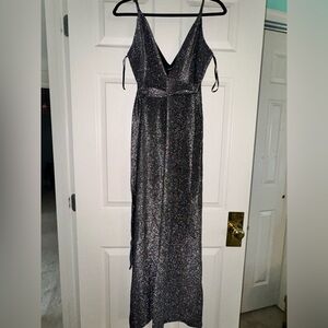 Silver sparkly jumpsuit